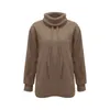 Women's Sweaters Tops Women Dressy Sexy Blouses Scarf Collar Solid Color Loose Comfortable And Long Sleeve