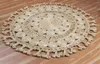 Dywany dywany naturalne dywany dywaniczne juty podłogowe tkane ręcznie robione pleciony styl okrągły dywan Bohemian Area 5x5 szmata