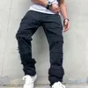 Jeans Masculinos Moda Simples Hip-Hop Rasgado Reto Solto High Street Calças Largas