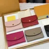 Designer promocional Women Wallet Card Titular Mulher com caixa Emed Flowers Letters Ladies Frete grátis