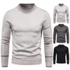 Camisolas masculinas cor sólida simples camisola harajuku em torno do pescoço pullovers manga longa para homem outono inverno pull homme 2023