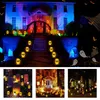 Altri articoli per feste per eventi Decorazione di Halloween Luci a LED 3D con paletti a forma di teschio Luci solari a batteria per vialetti per cortile Portico Prato Via Decorazioni da giardino 230905