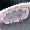 Strand natural rosa quartzo lótus pulseira charme cristal moda feminina e masculina yoga cura jóias presente