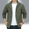 Chaquetas de hombre impermeable militar chaqueta con capucha rompevientos deportes de acampada al aire libre abrigo elástico ropa masculina abrigo fino