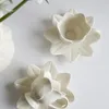 Pucharki Wysokiej jakości ceramiczny europejski w stylu kremowym kremowym kremem i filiżanką w kształcie kwiatów