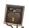Semestergåvor 3 stycken Designer Bag Tote Crossbody Bag mode axelväska mini underarmsäck handväska mahjong väskor präglad handväska läppstift väska kedja plånbok