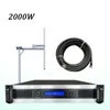 Trasmettitore FM da 2KW con antenna a 1 vano + cavo di alimentazione da 30 metri 1/2 "Kit trasmettitore radio FM da 2000 W