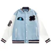 Giacca da uomo cappotto di lana firmato giacca da baseball hip-hop giacca cardigan 1V soprabito patchwork giacca campus giacca di lana ricamata da uomo e da donna