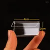 Frames 25pcs Acrylic Price Tag Stand Mini Sign Display Holder Card Label Counter Top Transparent Desk 20 40mm