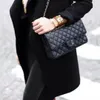 مصمم حقيبة كافيار الكتف أكياس النساء الموضة منقوشة جلدية حقيقية سلسلة رفرف الفقرة كروس حقائب اليد المحافظ