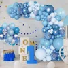 Altre forniture per feste di eventi Balon Ulang Tahun Garland Lengkungan Kit Baby Shower Dekorasi Pesta Ulang Tahun Biru Globo 1 Anak Laki Laki 230905