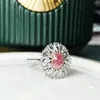 Pierścienie klastra cnzx gia 0,71ct 18K złota natura fantazyjna jasnobrązowa diamenty zaręczyny ślubne kobietom na kobiety cienki pierścień