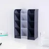 Storage Baskets Dozzlor Creative Multifunctional 4 Grid Desktop Organizer Pen Holder Makeup Box School Office Accessories Stationery