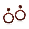 Dangle Earrings Classic Round Style Women's Advanced Sense and Atmosphere Banquet Bride Fride Regone Trade Products