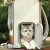 Cat Carriers Puppies Out Carrier Breathable Shoulders Animal Backpack Large Capacity Basket Rolling Shutter Window Transport Case
