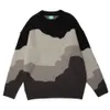 Menströjor Dark Icon Color Block Pullover Men Kvinnor Ströja Autumn Winter Knitwear 3 Färger 230906