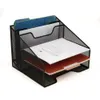 Storage Boxes Bins Mind Reader Network Collection 5 Compartment 3 Tier File 2 Vertical Compartments Desktop Organizer Set of 230906