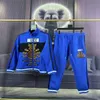 2 herrspårares designer Mens Tracksuit Luxury Men Sweatsuits Lång ärm klassisk modeficka som kör casual man kläder kläder byxor jacka två bit #93