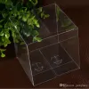 All-Match 50pcs Clear Gift Wrap Casket PVC Boxes Birthday Baby Baby Shower حفل زفاف الحامل