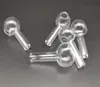 Pyrex Glass Oil Burner Pipe Clear quality pipes transparent Great Tube tubes Nail tips 4.5cm