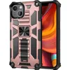 Standaard telefoonhoesjes voor iPhone 15 Pro Max 14 Plus 13 Mini 12 Samsung Galaxy S23 Ultra S22 4 hoeken beschermende robuuste verdediger magnetische autohouder cover zwart