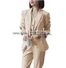 Women's Two Piece Pants Suit Business Slim Fit 3-Piece Party Lady Jacket Outfit Single Breasted Blazer Vest Tuxedo