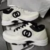 designer män sneaker kvinnor stickat tyg mocka kalvskinn laminerade tränare läder snörning upp stickning sko populär casual sko lyxbutik sneaker vit guld silver