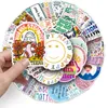 50 pcs mental health stickers PVC waterproof decoration fashion car scooter diary