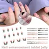 Naglar falsk 1 24 falska nagelklistermärken konstgjord förlängning y2k tablett manikyr chips gelédekor tillbehör förbättring l4u4