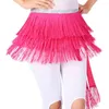 Stage Wear Women Belly Dance Tassel Scarf Waist Triangle Hip Fringed Beach Wrap Skirt Dancing Clothes Performance