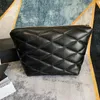 7A+ Designer Clutch Bags Cowhide äkta läder Evening Purse Plain Handväskor 26 cm Hög imitation med låda