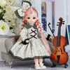 Lalki BJD Doll i ubrania Wiele wyjmowanych stawów 30 cm 16 3D Eye Doll Girl Dress Up Birthday Gift zabawka 230906