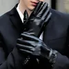 Cycling Gloves Winter 1 Pair Stylish Thickened Warm Men Touch Screen Non-slip Motorcycle Costume Accessories