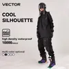 Tute da sci Uomo Donna Tinta unita Giacca da sci Pantaloni da sci Calda antivento Tuta invernale Felpa con cappuccio Impermeabile Abbigliamento sportivo da esterno Snowboard 230925