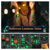 Altre forniture per feste festive Adesivo per tatuaggio temporaneo fluorescente di Halloween Bambini rispettosi dell'ambiente Giochi di parole con animali per Dh1Wy