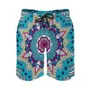 Shorts Masculinos Tribal Print Board Trenky Beach Calças Retro Floral Tamanho Grande Sunga Confortável