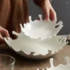 Teller Kreative Keramik Korallen Schüssel Familie Arbeitsplatte Obst Salat Restaurant Küche Liefert Besteck