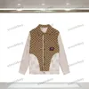 xinxinbuy Men designer Coat Denim Jacket Double sided Letter jacquard long sleeves women gray Black khaki apricot M-2XL