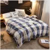 Mantas de lujo franela geométrica impresión hoja sofá tiro colcha manta para cama primavera decorativa 230906