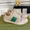 2023Scarpe casual firmate SCARPE da donna Sneaker da viaggio con lacci in pelle fashion lady Scarpe da ginnastica da corsa Lettere scarpe da donna Scarpe da ginnastica piatte stampate da palestra