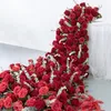 Decorative Flowers Customize Artificial Flower Wall Rose Blossom Tail Wedding Backdrop Decor Bridal Table Runner Floral Road Lead Row