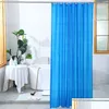 Shower Curtains Bathroom Curtain White Waterproof Thick Solid Bath For Bathtub Large Wide Bathing Er Drop Delivery Home Garden Access Ot1Ef