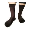 Men's Socks Arrival Mens Classic Coffee Cotton Fashion Formal Sexy Male Hose Solid Color High Quality Man