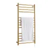 Storage Holders Racks Bathroom 304 Stainless Steel Gold Heated Towel Warmer Waterproof Grade Ip56 Electric Heating Rail Rack 162W 110V 220V 230906