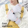 Luvas de esqui Sarung tangan pria wanita sarung hangat tahan angin layar sentuh bulu antiderrapante papan salju bersepeda musim dingin 230905