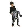 Special Occasions Funny Piggyback Children Skeleton Costumes Halloween Ride on Eraspooky Skull Pants Cosplay Carnival Easter Purim Fancy Dress 230906