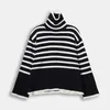 Toteme Women Striped Metist Top Top Top Top Sweater Sweater Sweater