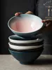 Ensembles de vaisselle Bol Ramen japonais Salade de ménage en céramique Spécialité créative Vaisselle de restaurant 230906