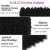Extensiones de cabello humano a granel Goddess Faux Locs Crochet Hair Curly River Locs 26 pulgadas de largo Trenza Pre Looped Trenzas sintéticas Dreadlocks Extensiones de cabello SOKU 230906