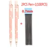 0.5/0.7 Leuke Cartoon Vulpotlood Stationaire Roman Potloden Japanse Briefpapier Set Kawaii Kids Koreaanse Schoolbenodigdheden Pen